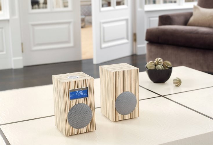 Tivoli Audio Model 10 Designer Collection (Lines/Silver) + Tivoli Audio Stereo Speaker M 10